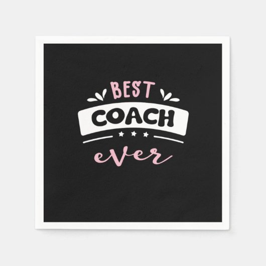 Best Coach Ever Gift Idea Servet (Voorkant)