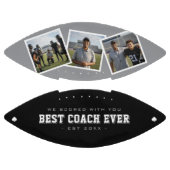 Best Coach Ever Photo Grey & Black American Football (Panelen)