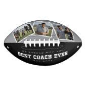 Best Coach Ever Photo Grey & Black American Football (Voorkant)