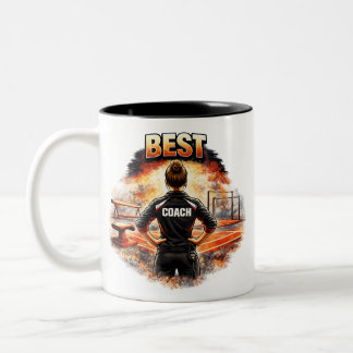Best Coach Tasse - Geschenk für Turntrainerin Tweekleurige Koffiemok