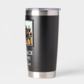 Best Coach Team Name Photo Thank you Geïsoleerde Drinkbeker (Links)