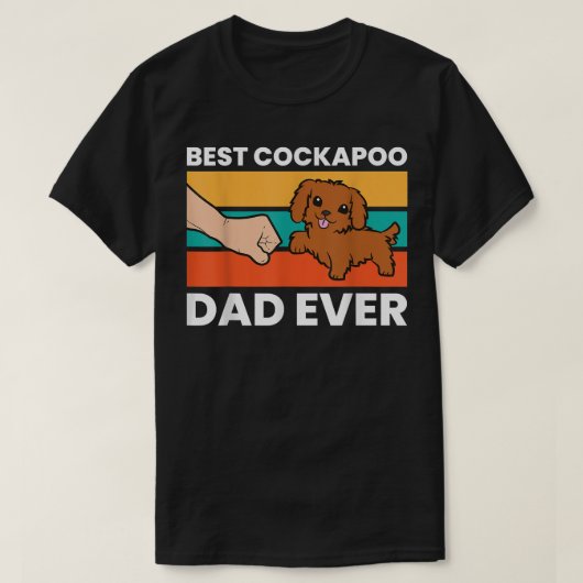 Best Cockapoo Pap Ever Pet Cockapoo Dog T-shirt (Design voorkant)