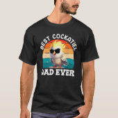 Best Cockatiel Dad Bird  Parakeet Dad Cockatiels T-shirt (Voorkant)
