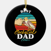 Best Cockatiel Pap Ever Bird Cockatiel Parrot Keramisch Ornament (Voorkant)