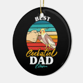 Best Cockatiel Pap Ever Bird Cockatiel Parrot Keramisch Ornament (Links)