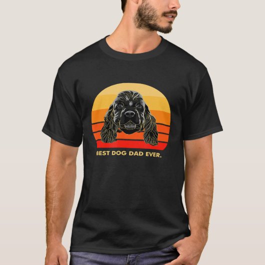 Best Cocker Spaniel Dad for Men Boys T-shirt (Voorkant)