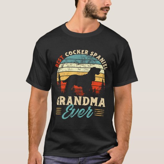 Best Cocker Spaniel Grandma Ever Dog T-shirt (Voorkant)