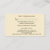 Best Coffee in Town Gift Certificate Certificate S Kortingskaartje (Achterkant)