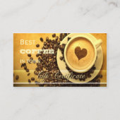 Best Coffee in Town Gift Certificate Certificate S Kortingskaartje (Voorkant)