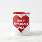 Best Colleague Ever Red Heart Love Mok (Midden)