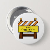 Best Construction Worker Button (Voorkant /achterkant)