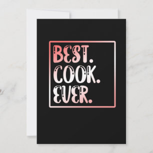 Best Cook Ever Chef Cooking Kitchen Food Maker Bedankkaart