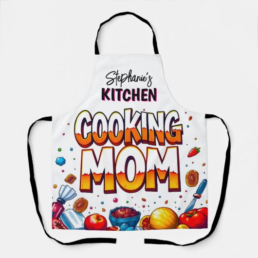 Best Cook Ever Mom's Kitchen Schort (Voorkant)