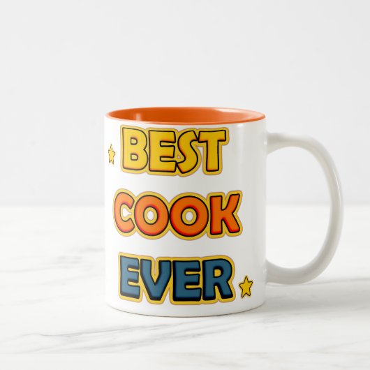 Best Cook ever Tweekleurige Koffiemok (Rechts)