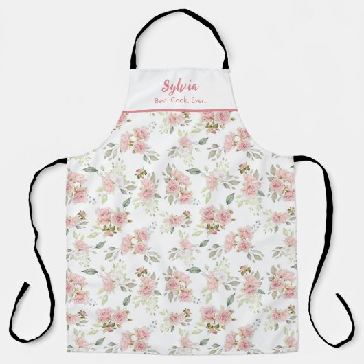 Best Cook ooit Named Pink Floral Schort (Voorkant)