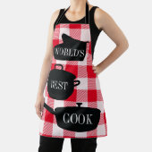 Best Cook Red White Gingham Check World Schort (Insitu)