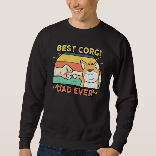 Best Corgi Dad Dog Owner Father Trui (Voorkant)
