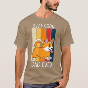 Best Corgi Dad Ever Corgi Hondenliefhebber T-shirt
