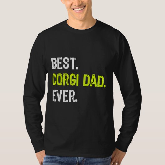 Best Corgi Dad Ever Dog Owner T-shirt (Voorkant)