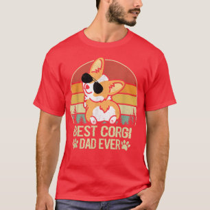 Best Corgi Dad Ever  Funny Dog Lover T-shirt