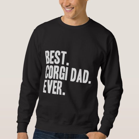 Best Corgi Dad Ever Funny Pet Dog Trui (Voorkant)