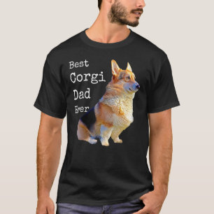 Best Corgi Dad Ever T-shirt Pembroke Welsh Corgi D