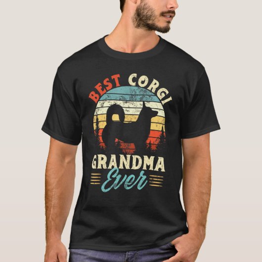 Best Corgi Grandma Ever Dog T-shirt (Voorkant)