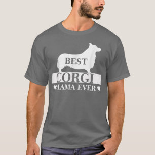 Best Corgi Mam Ever Dog Mam Costume W T-shirt