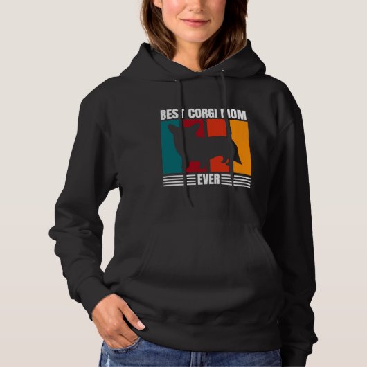 Best Corgi Mam Ever Hoodie (Voorkant)