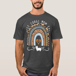 Best Corgi Mam Ever Rainbow, Corgi Dog Mama T-shirt