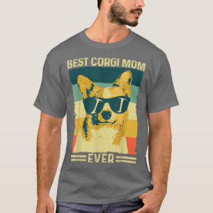 Best Corgi Mam Ever Retro Moederdag Dog T-shirt