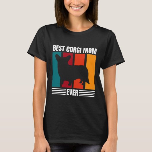 Best Corgi Mam Ever T-shirt (Voorkant)
