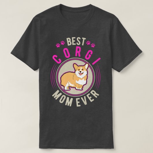Best Corgi Mom Ever-80 T-shirt (Design voorkant)