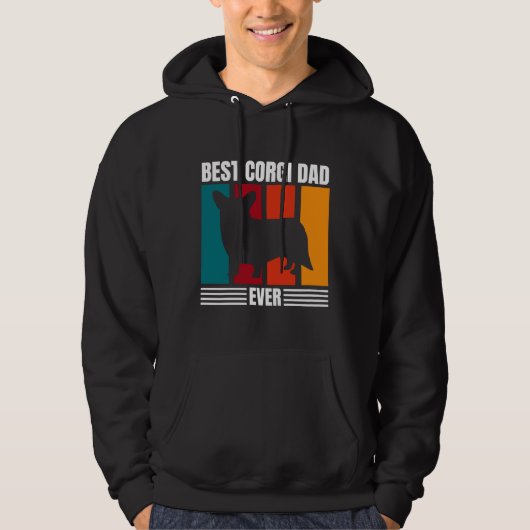 Best Corgi Pap Ever 433 Hoodie (Voorkant)