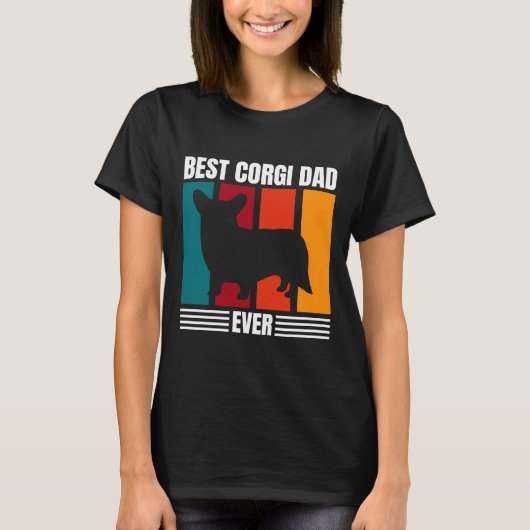 Best Corgi Pap Ever 433 T-shirt (Voorkant)