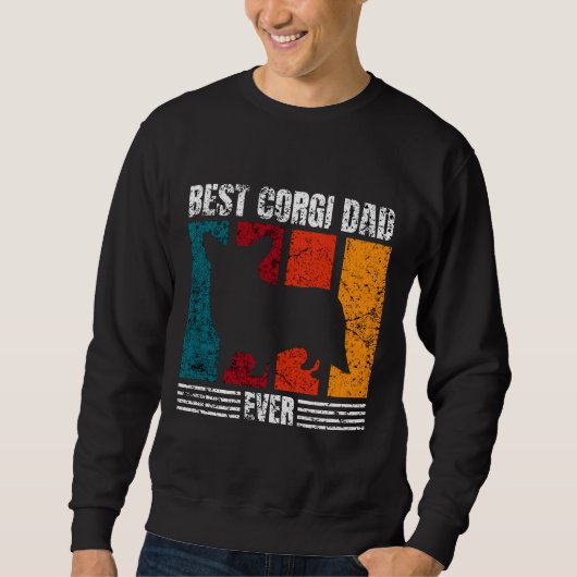 Best Corgi Pap Ever Disted Trui (Voorkant)