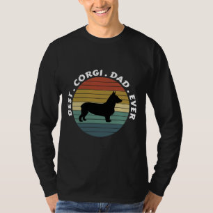 Best Corgi Pap Ever Dog Papa gepersonaliseerde hon T-shirt