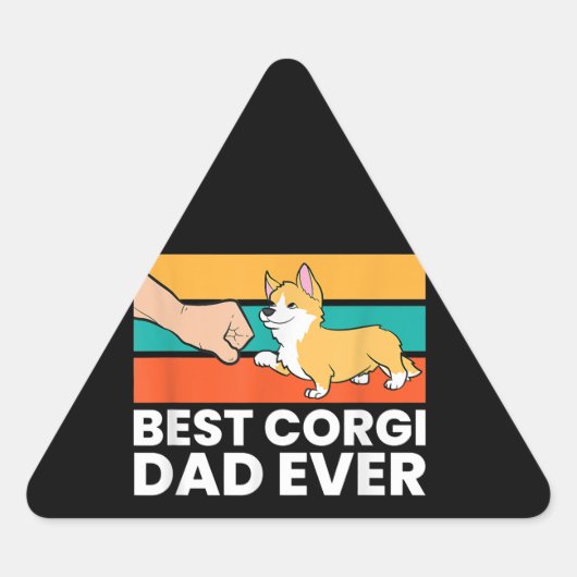 Best Corgi Pap Ever Sticker (Voorkant)