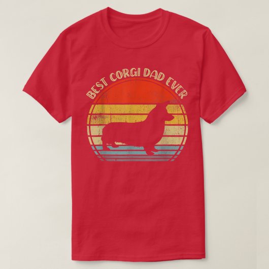 Best Corgi Pap Ever T-shirt (Design voorkant)