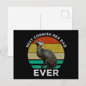 Best Cornish Rex Dad Ever Briefkaart (Voorkant / Achterkant)
