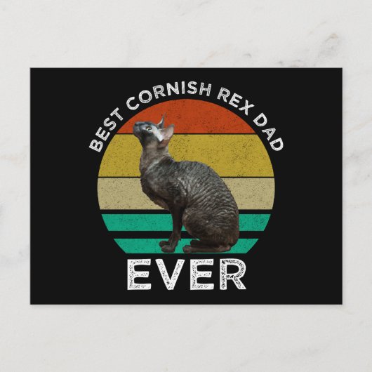 Best Cornish Rex Dad Ever Briefkaart (Voorkant)