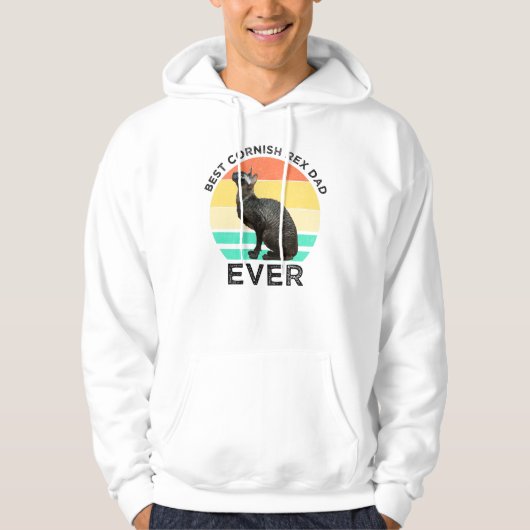 Best Cornish Rex Dad Ever Hoodie (Voorkant)