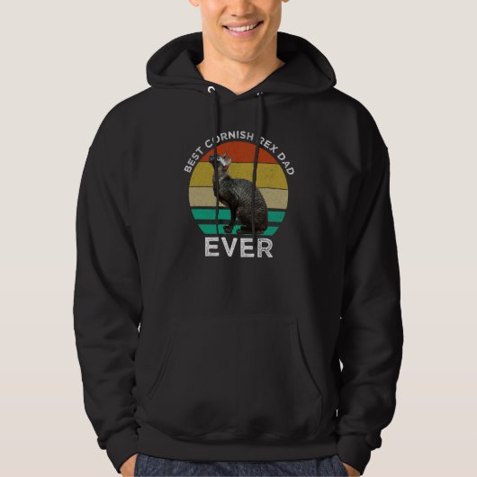 Best Cornish Rex Dad Ever Hoodie (Voorkant)
