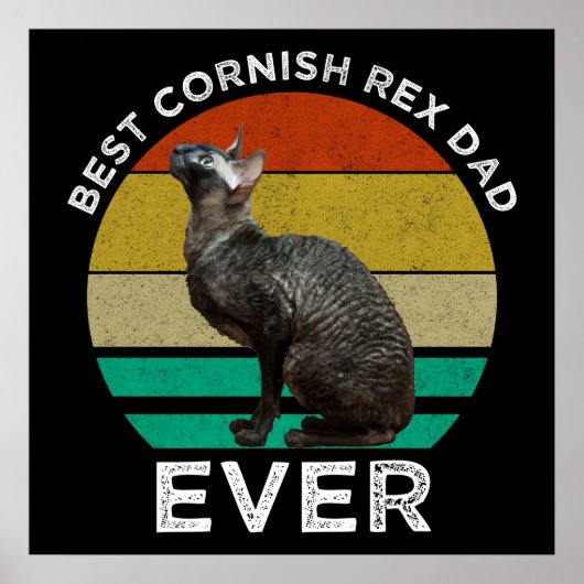 Best Cornish Rex Dad Ever Poster (Voorkant)