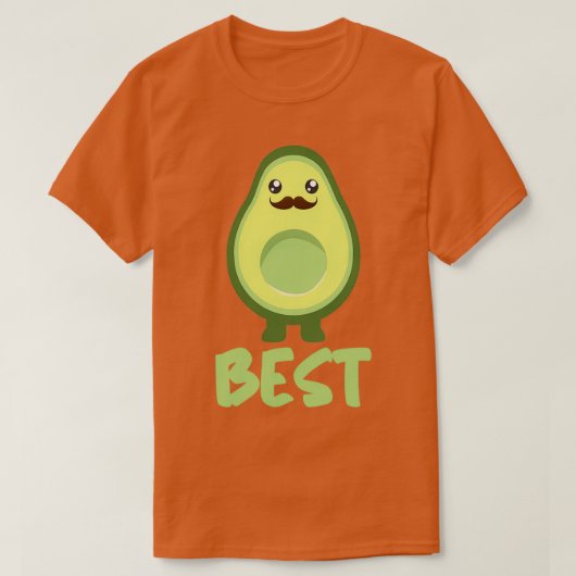 Best Couple Avocado Couple Betere Half Man T-shirt (Design voorkant)