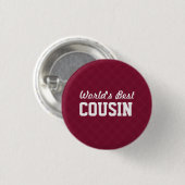 Best COUSIN Appreciation Gift A04 ter wereld Ronde Button 3,2 Cm (Voorkant /achterkant)