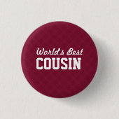 Best COUSIN Appreciation Gift A04 ter wereld Ronde Button 3,2 Cm (Voorkant)