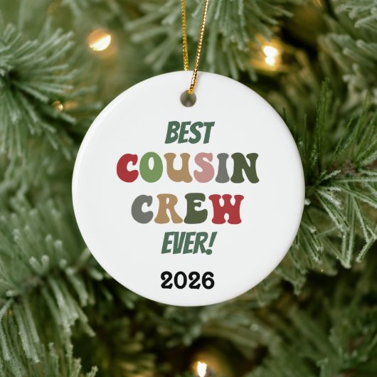 Best Cousin Crew Ever Keramisch Ornament (Boom)
