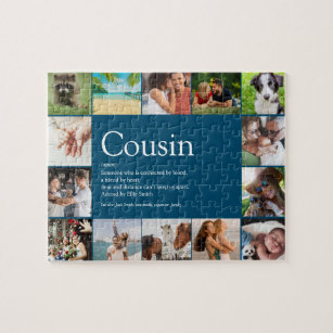 Best Cousin Ever Definition 14 Photo Collage Blue Legpuzzel