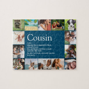 Best Cousin Ever Definition 14 Photo Collage Blue Legpuzzel